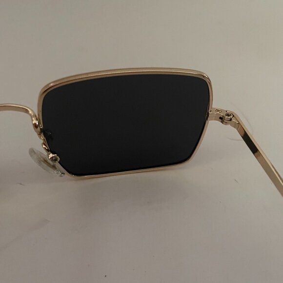 Gold Square Frame Sunglasses - Picture 7 of 11